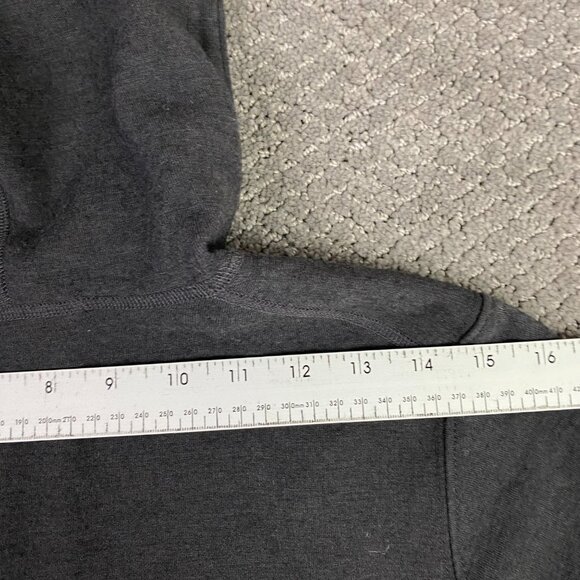 Ibex Sweater Jacket Women's Medium Full Zip Pez Hooded Gray Merino Wool Nylon - Picture 12 of 14